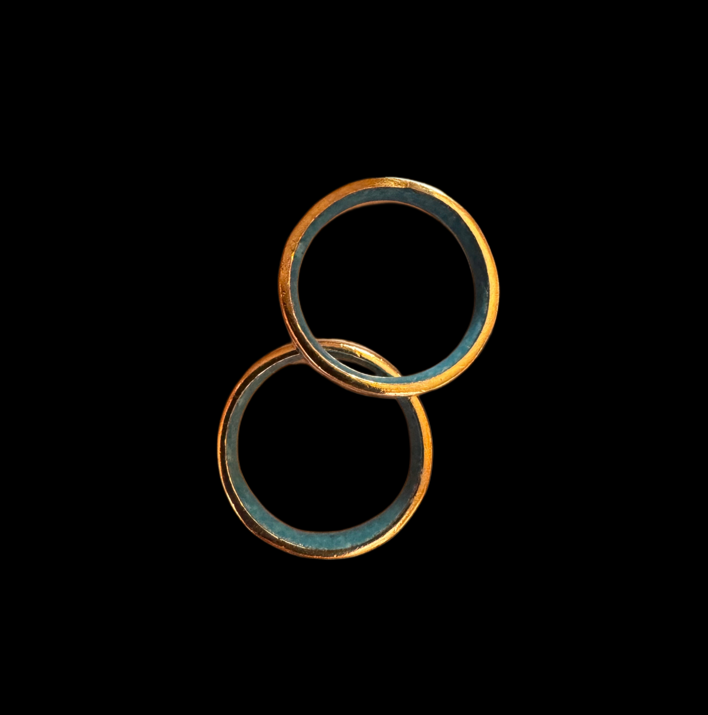 Vintage White Enamel Rings