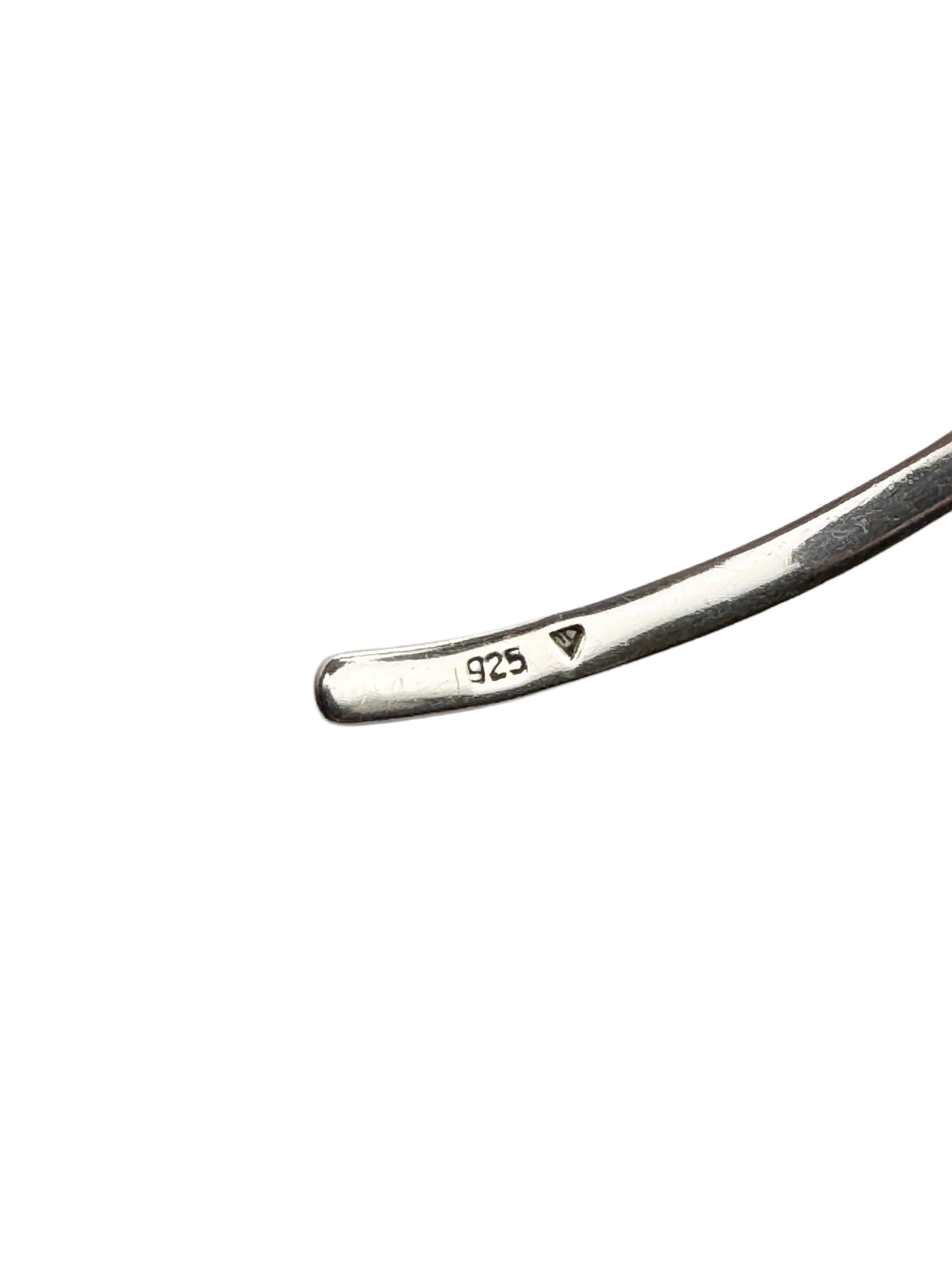 Vintage Sterling Silver Cuff Necklace | Turquoise Pendant | Torque Necklace