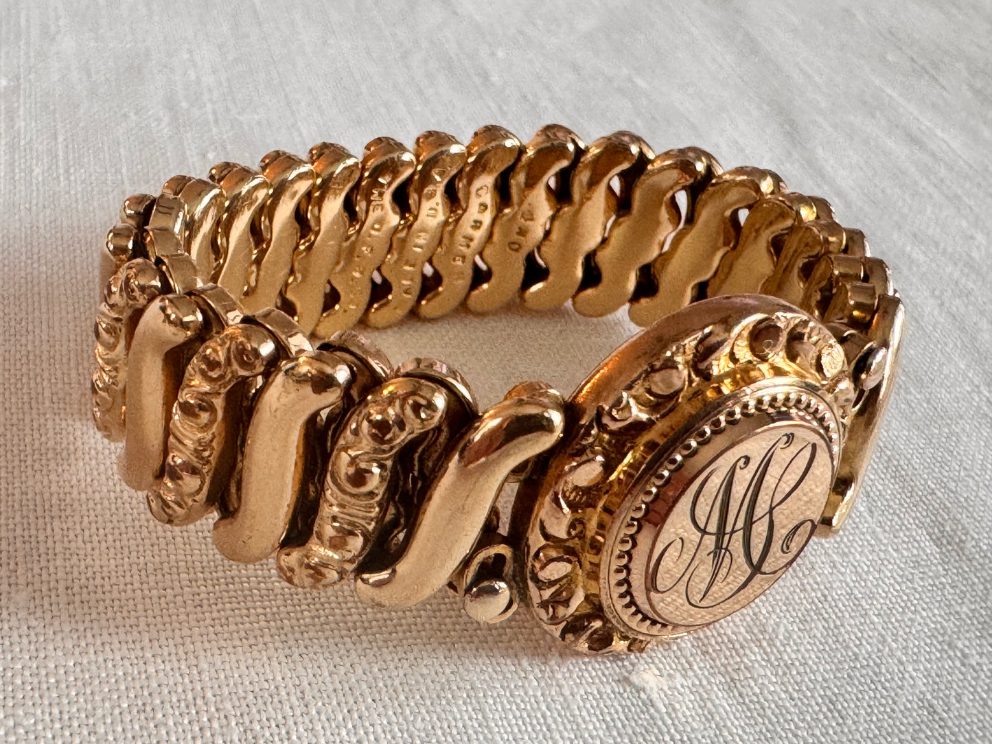 Antique Monogrammed Carmen Sweetheart Bracelet