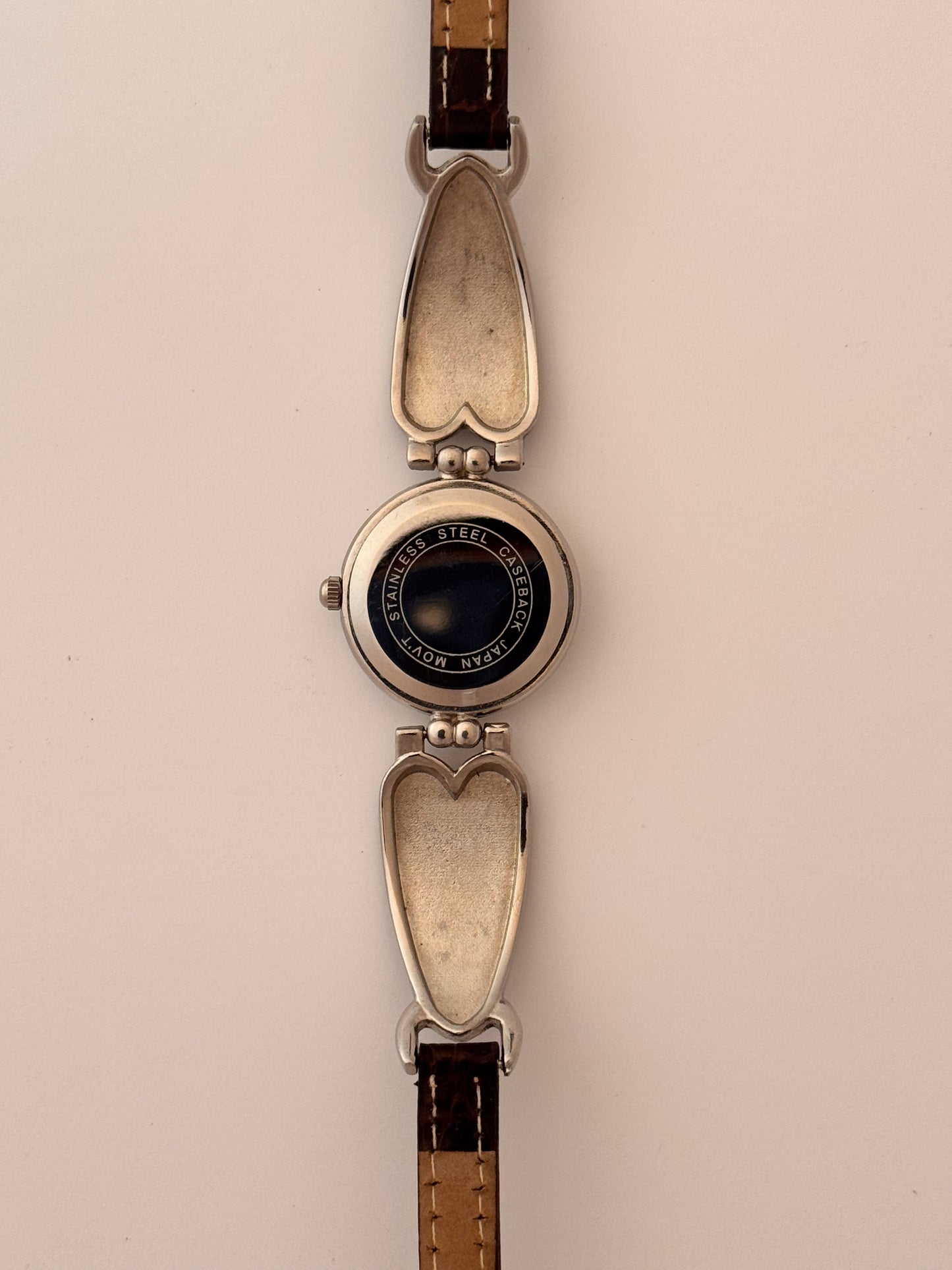 1990s/2000s Vintage Geneva Faux Leather Band Watch