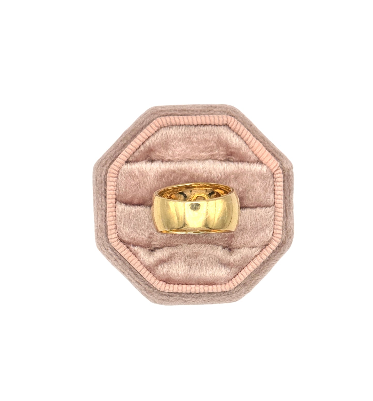 Gold Vermeil Solitaire Ring with Brilliant Cubic Zirconia