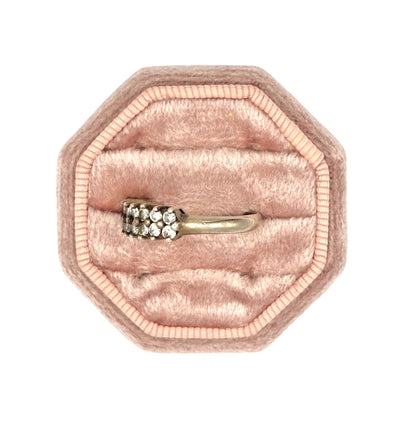 Sterling Silver Multi‑Row CZ Pavé Band