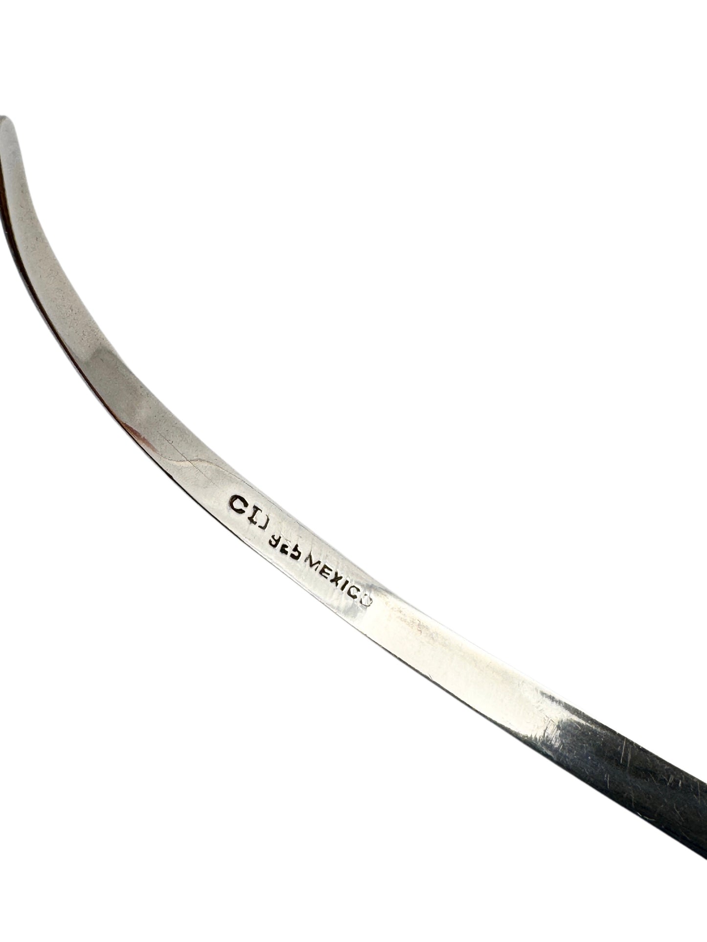 Vintage Sterling Silver Swoop Cuff Necklace | Torque Necklace