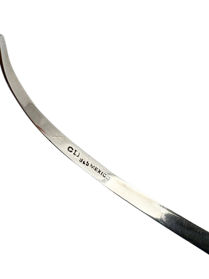 Vintage Sterling Silver Swoop Cuff Necklace | Torque Necklace