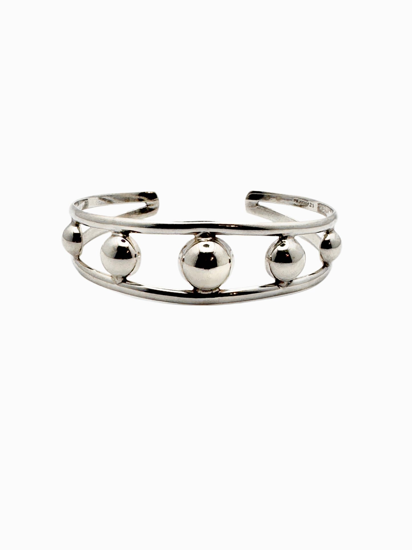 Vintage Sterling Silver Bubble Bangle