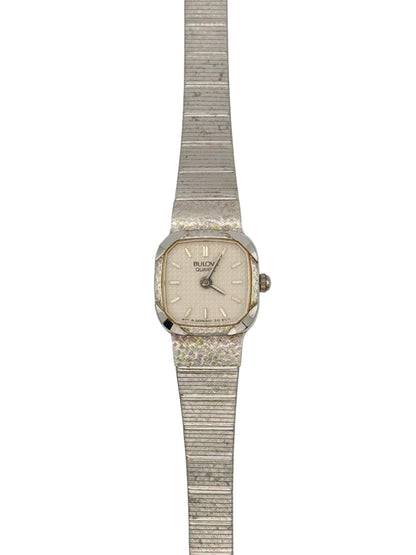1970s/1980s Vintage Silver Bulova Quartz Watch