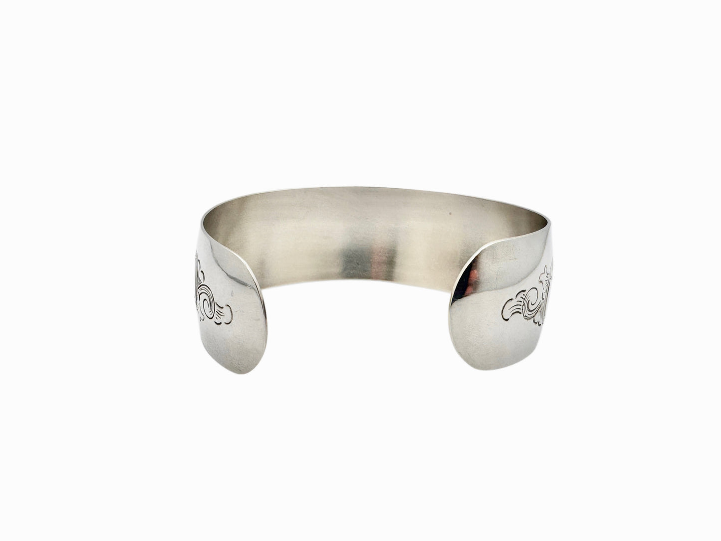 Vintage S.Kirk & Son Sterling monogrammed ‘CFE’ sterling silver bangle bracelet