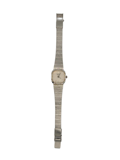 1970s/1980s Vintage Silver Bulova Quartz Watch