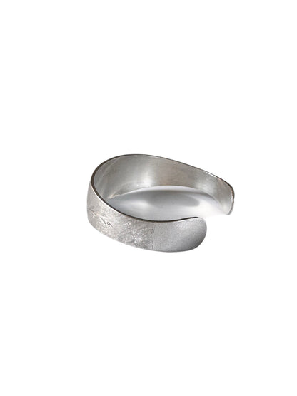 Vintage Sterling Silver Floral Cuff