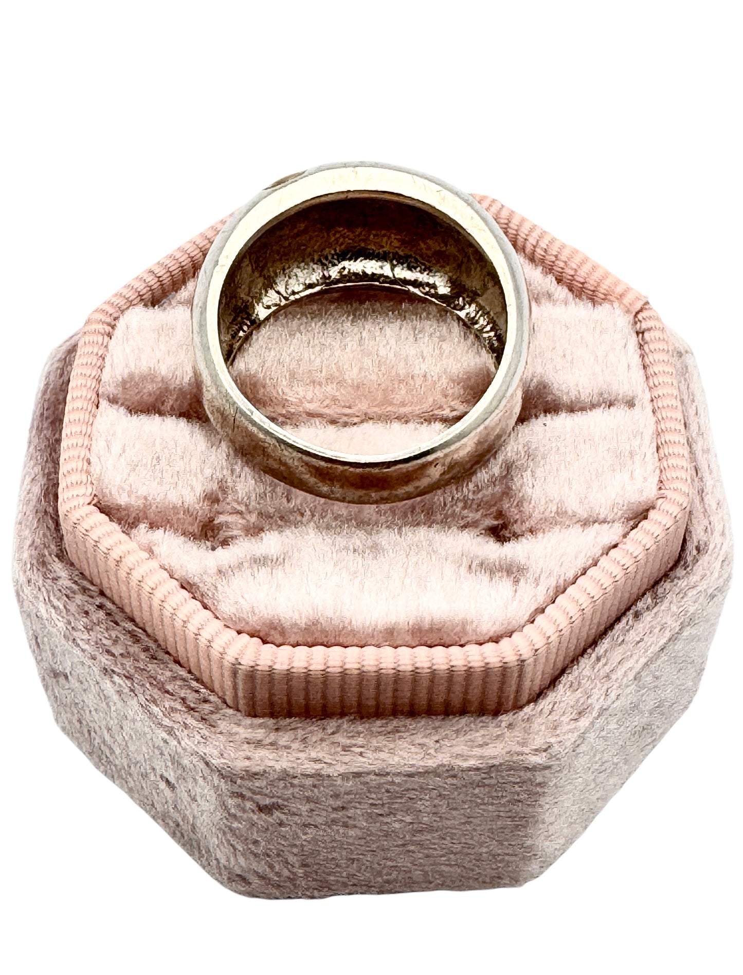 Sterling Silver Ring: Floral Enamel Size 8