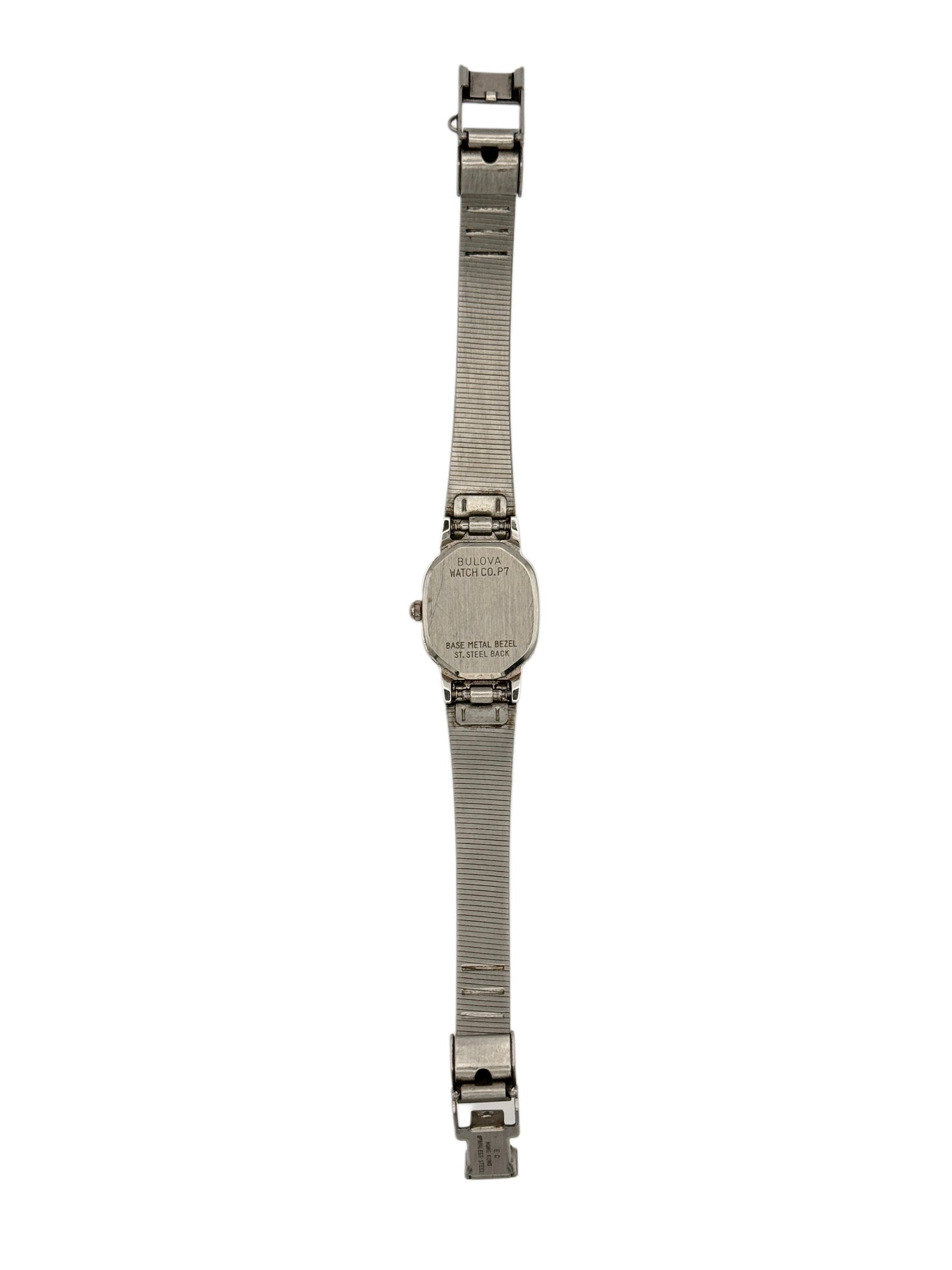 1970s/1980s Vintage Silver Bulova Quartz Watch