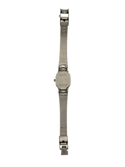 1970s/1980s Vintage Silver Bulova Quartz Watch
