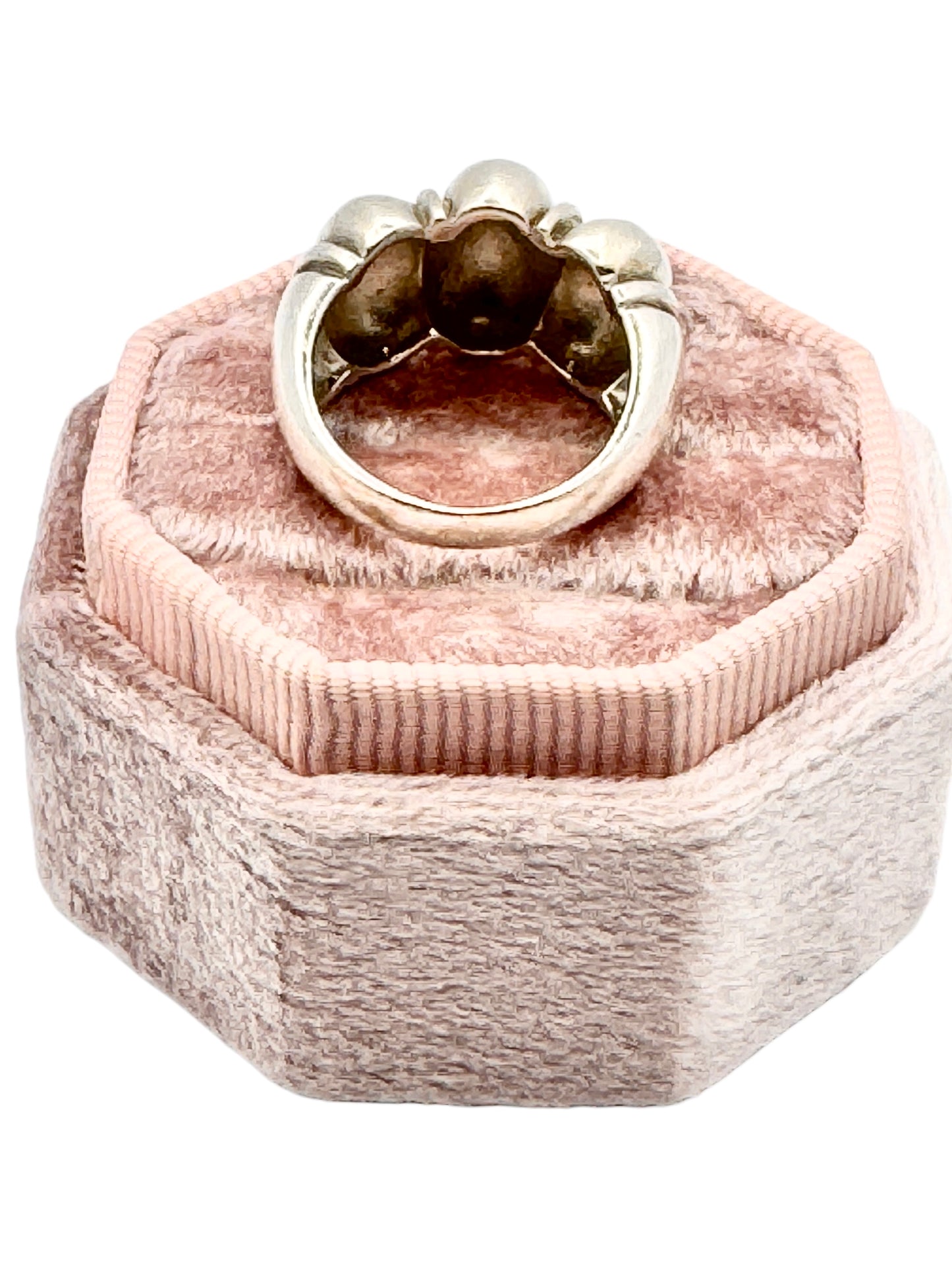 Sterling Silver Croissant Ring: Size 5