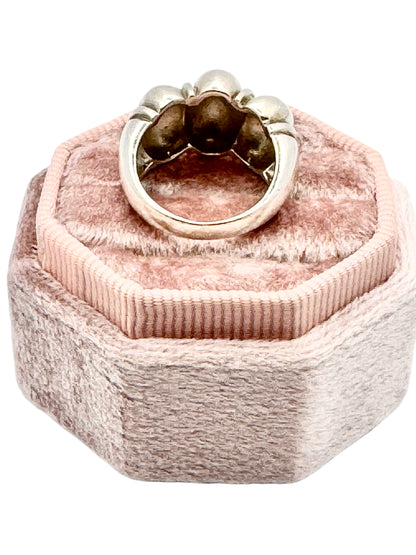 Sterling Silver Croissant Ring: Size 5
