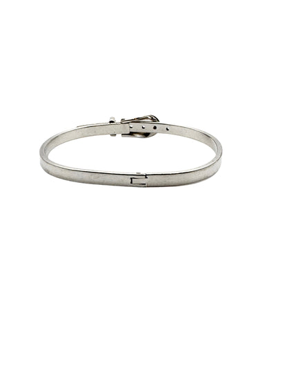 Vintage Sterling Silver Buckle Bangle Bracelet 6.69 inches inches - 7.82 inches