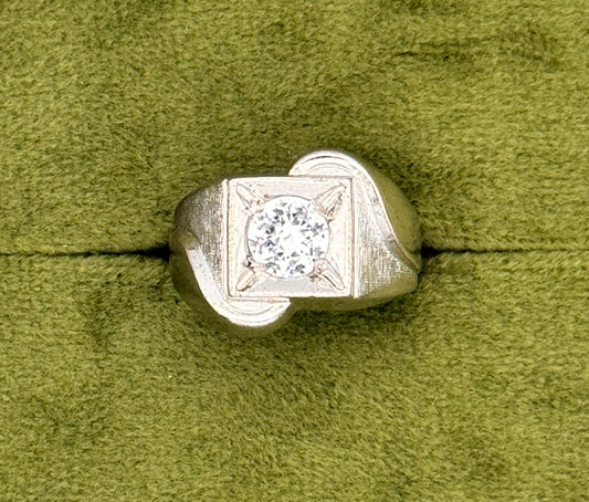 Vintage Sterling Silver Cubic Zirconia Ring