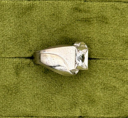 Vintage Sterling Silver Cubic Zirconia Ring