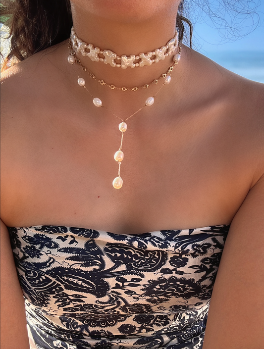 Groovy Pearl Choker